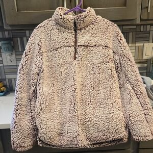 Thread & Supply Cozy Teddy Jacket - Soft Pink